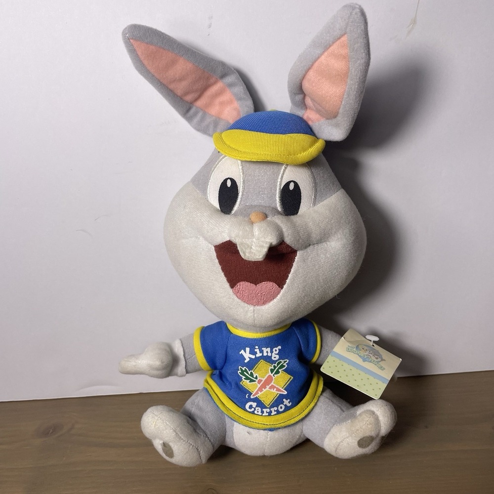 Bugs Bunny Baby Looney Tunes‎ Brand VINTAGE 90's Plush Stuffed Animal With Tags